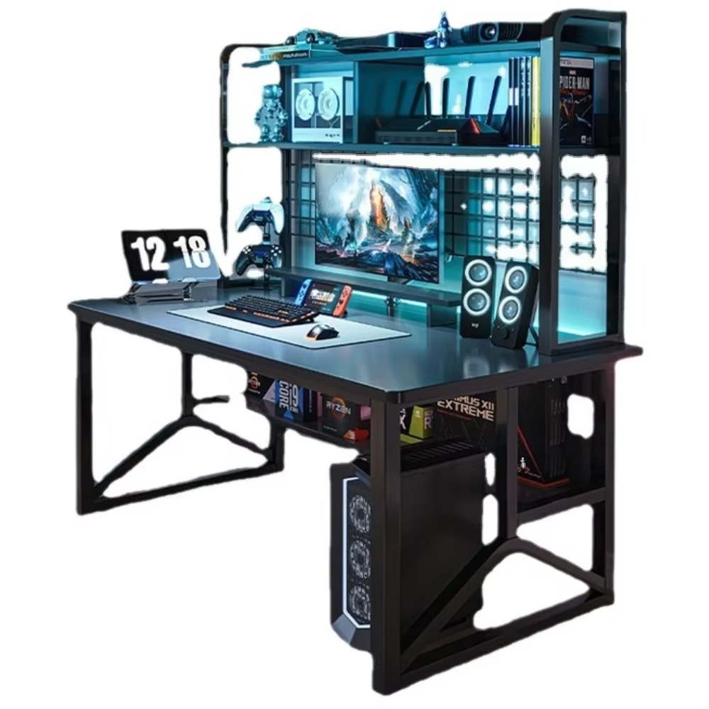 Esports Y Gaming - Modern Dayanıklı Metal+MDF Esports Oyun Masası,