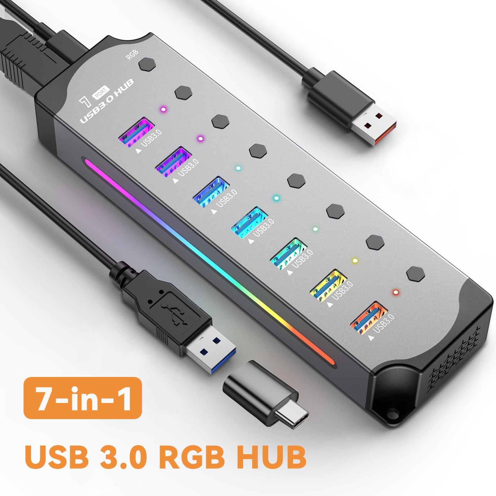 Esports Gaming Splitter - USB 3.0 Hub Yüksek Hızlı USB