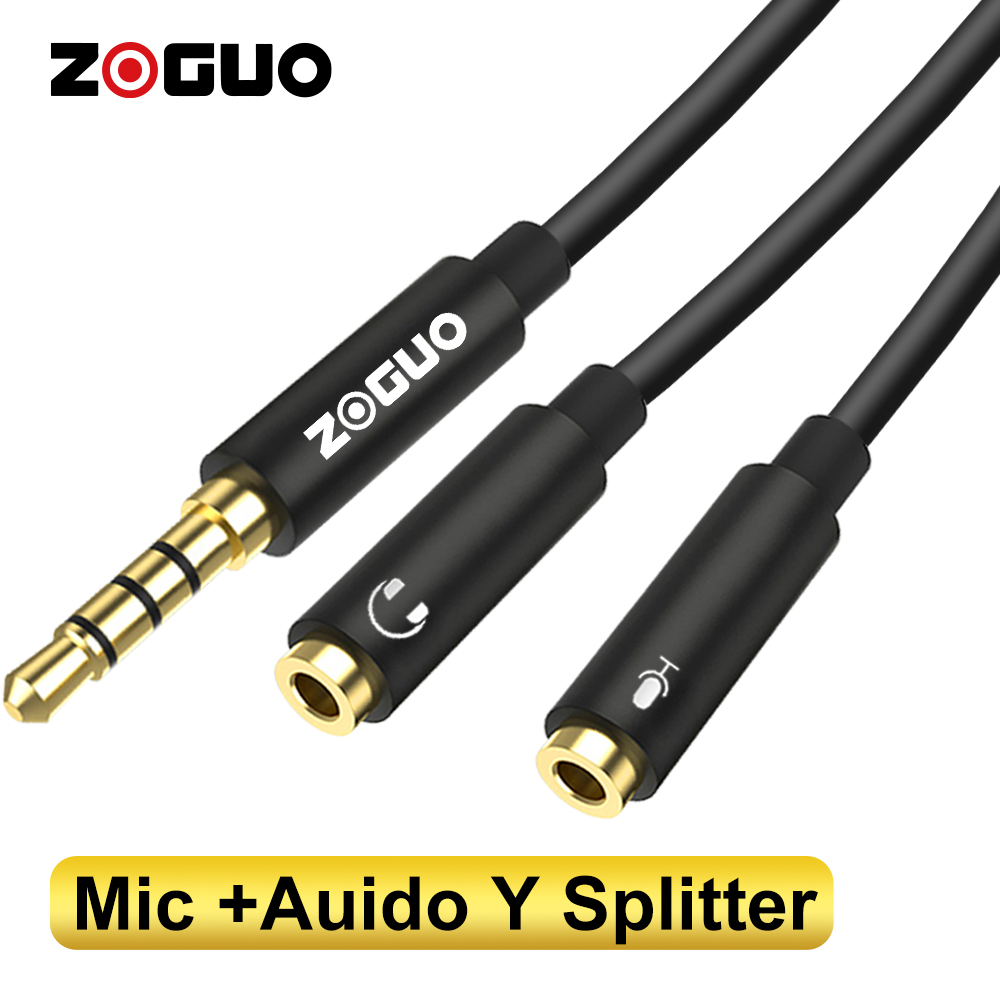 Esports Gaming Splitter - Zoses dağıtıcı kablosu TRRS kulaklık adaptörü