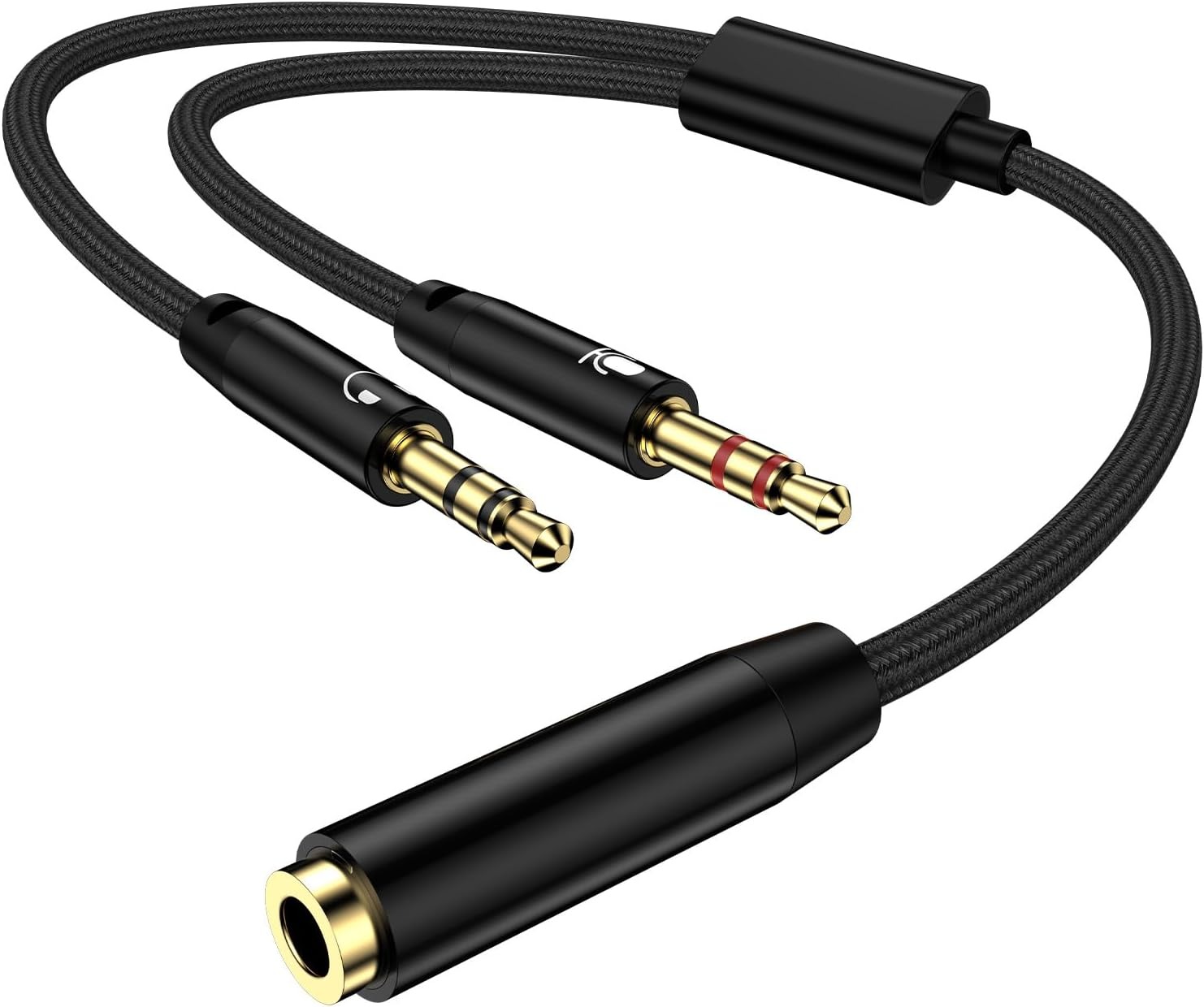 Esports Gaming Splitter - 3.5mm Kulaklık Mikrofon Bölücü 1 Dişi