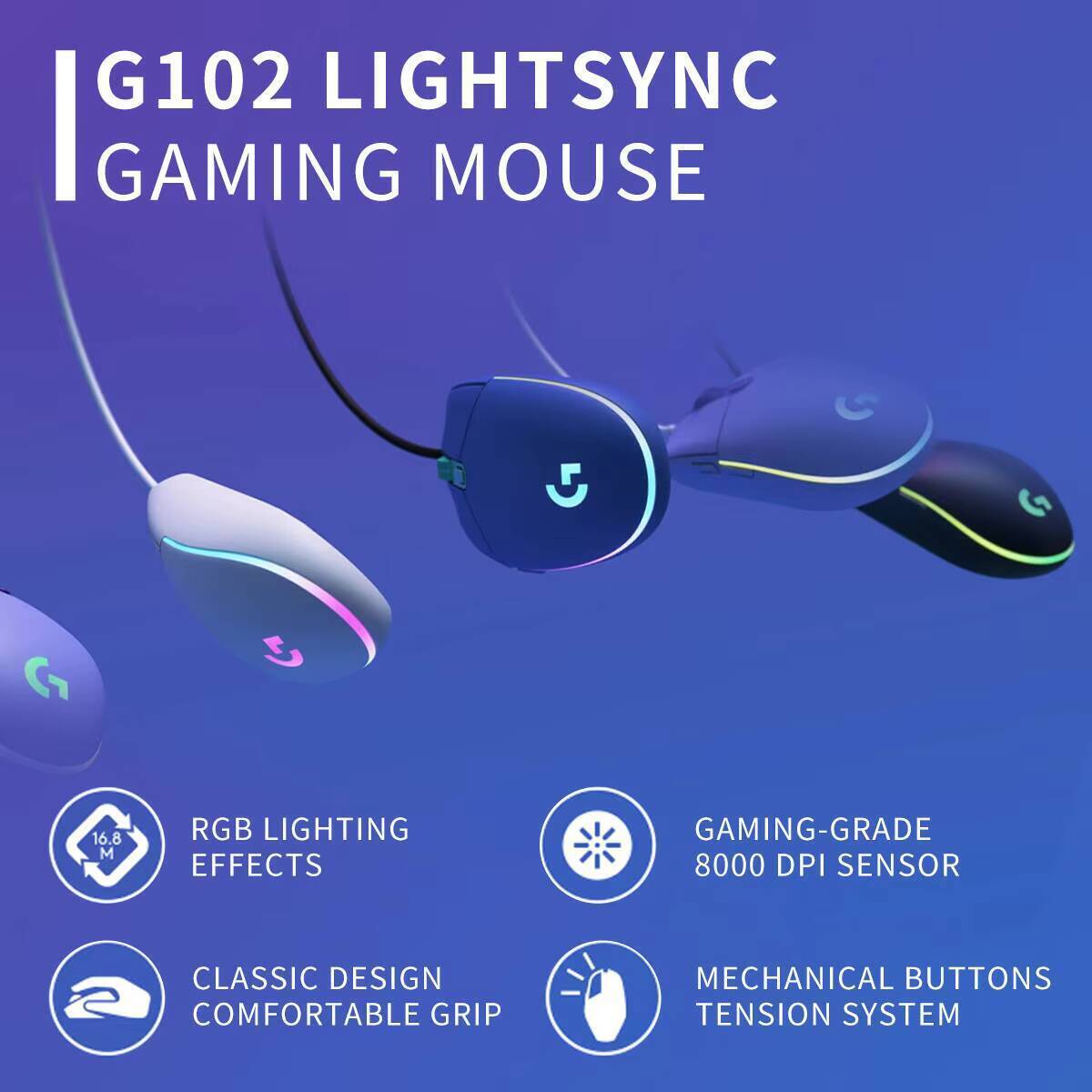 Logitech G102 Oyuncu Mouse'u,  - Esports Gaming Tournaments incelemesi ve fiyatı