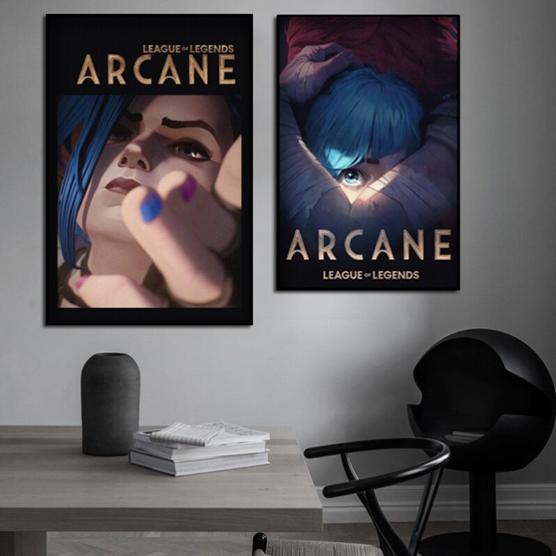 Arcane Jinx Yakın Çekim Poster - Esports Y Gaming incelemesi ve fiyatı